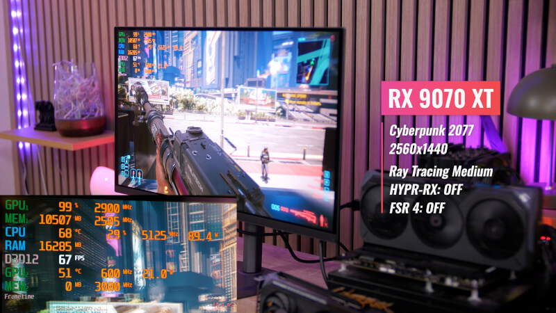 Gigabyte RX 9070 XT Gaming OC Cyberpunk Ray Tracing.jpg